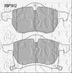 Комплект тормозных колодок KEY PARTS KBP1612