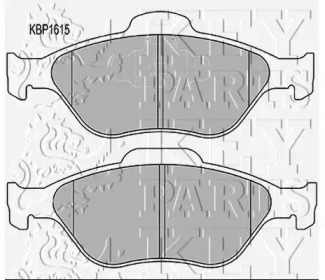 Комплект тормозных колодок KEY PARTS KBP1615