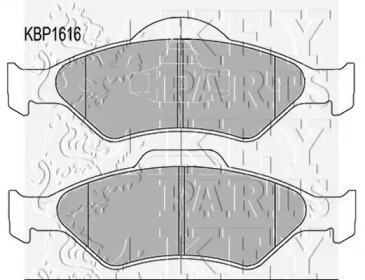 Комплект тормозных колодок KEY PARTS KBP1616