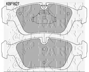 Комплект тормозных колодок KEY PARTS KBP1627