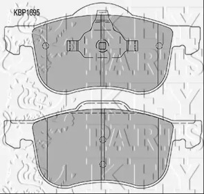 Комплект тормозных колодок KEY PARTS KBP1695