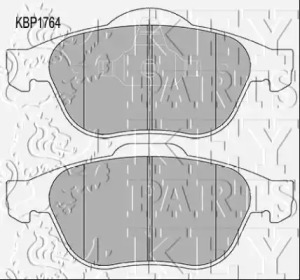 Комплект тормозных колодок KEY PARTS KBP1764