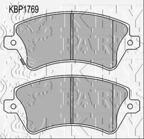 Комплект тормозных колодок KEY PARTS KBP1769