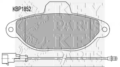 Комплект тормозных колодок KEY PARTS KBP1852