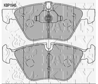 Комплект тормозных колодок KEY PARTS KBP1945