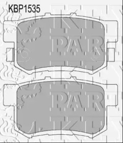 Комплект тормозных колодок KEY PARTS KBP1535