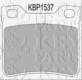 Комплект тормозных колодок KEY PARTS KBP1537