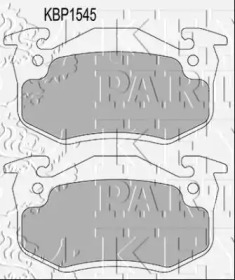 Комплект тормозных колодок KEY PARTS KBP1545