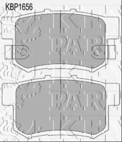 Комплект тормозных колодок KEY PARTS KBP1656