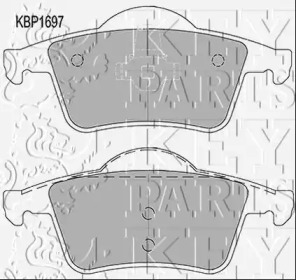 Комплект тормозных колодок KEY PARTS KBP1697