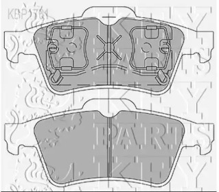 Комплект тормозных колодок KEY PARTS KBP1761
