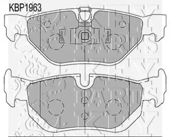 Комплект тормозных колодок KEY PARTS KBP1963