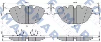 Комплект тормозных колодок FOMAR Friction FO 228583