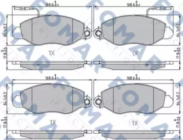 Комплект тормозных колодок FOMAR Friction FO 239681