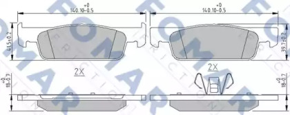 Комплект тормозных колодок FOMAR Friction FO 250581