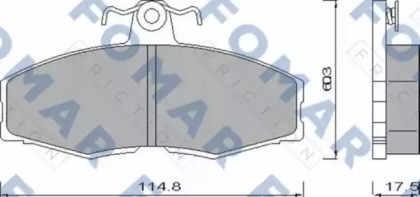 Комплект тормозных колодок FOMAR Friction FO 420481