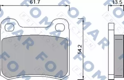 Комплект тормозных колодок FOMAR Friction FO 421381