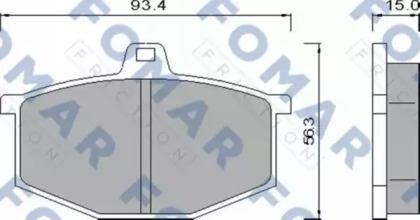 Комплект тормозных колодок FOMAR Friction FO 424781