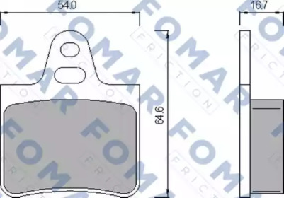 Комплект тормозных колодок FOMAR Friction FO 428481