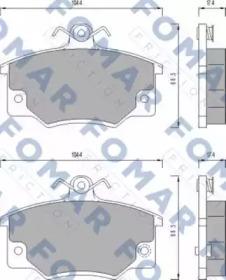 Комплект тормозных колодок FOMAR Friction FO 437381