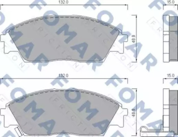 Комплект тормозных колодок FOMAR Friction FO 444781