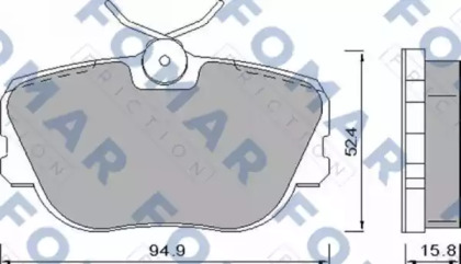 Комплект тормозных колодок FOMAR Friction FO 450181