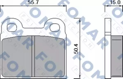 Комплект тормозных колодок FOMAR Friction FO 450281