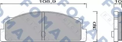 Комплект тормозных колодок FOMAR Friction FO 451585