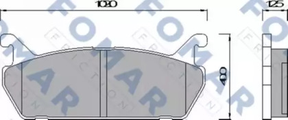 Комплект тормозных колодок FOMAR Friction FO 451981