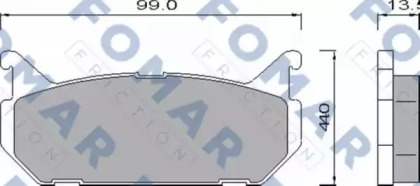 Комплект тормозных колодок FOMAR Friction FO 455181