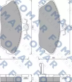 Комплект тормозных колодок FOMAR Friction FO 456181