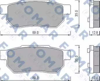 Комплект тормозных колодок FOMAR Friction FO 456381