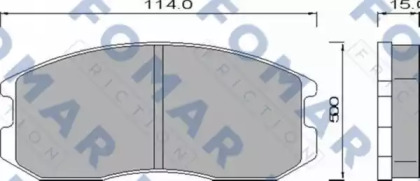 Комплект тормозных колодок FOMAR Friction FO 460181