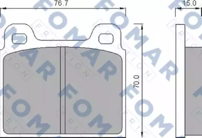 Комплект тормозных колодок FOMAR Friction FO 463281