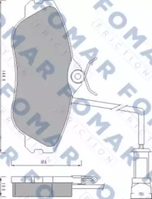 Комплект тормозных колодок FOMAR Friction FO 471781