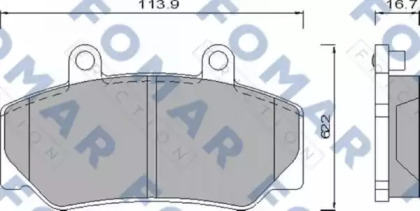 Комплект тормозных колодок FOMAR Friction FO 473981