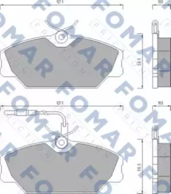 Комплект тормозных колодок FOMAR Friction FO 492681