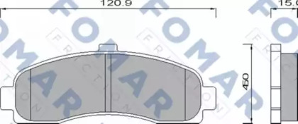 Комплект тормозных колодок FOMAR Friction FO 495981