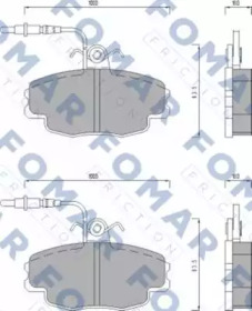 Комплект тормозных колодок FOMAR Friction FO 498681