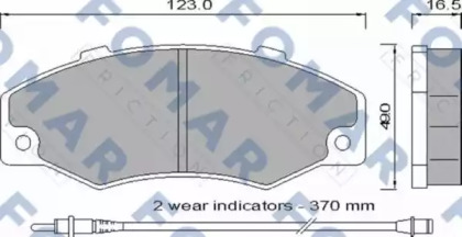 Комплект тормозных колодок FOMAR Friction FO 546881