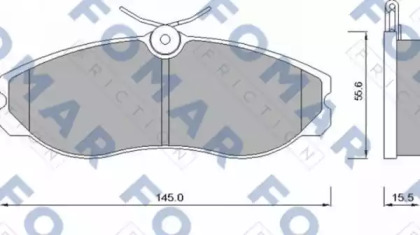 Комплект тормозных колодок FOMAR Friction FO 624081