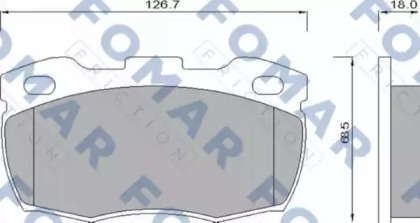 Комплект тормозных колодок FOMAR Friction FO 624681