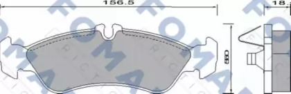 Комплект тормозных колодок FOMAR Friction FO 627781