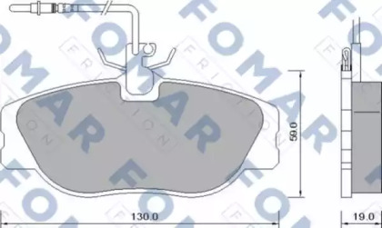 Комплект тормозных колодок FOMAR Friction FO 629081