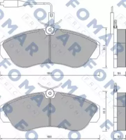 Комплект тормозных колодок FOMAR Friction FO 629681