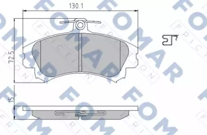 Комплект тормозных колодок FOMAR Friction FO 638081