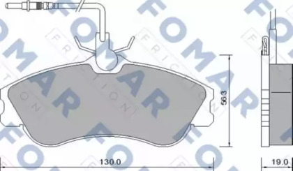 Комплект тормозных колодок FOMAR Friction FO 642681