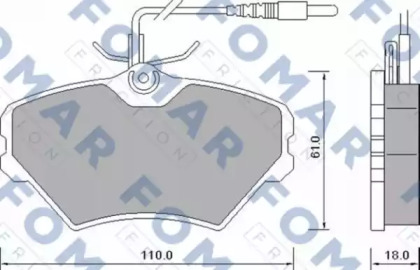 Комплект тормозных колодок FOMAR Friction FO 643681