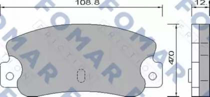 Комплект тормозных колодок FOMAR Friction FO 658581