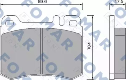 Комплект тормозных колодок FOMAR Friction FO 659681